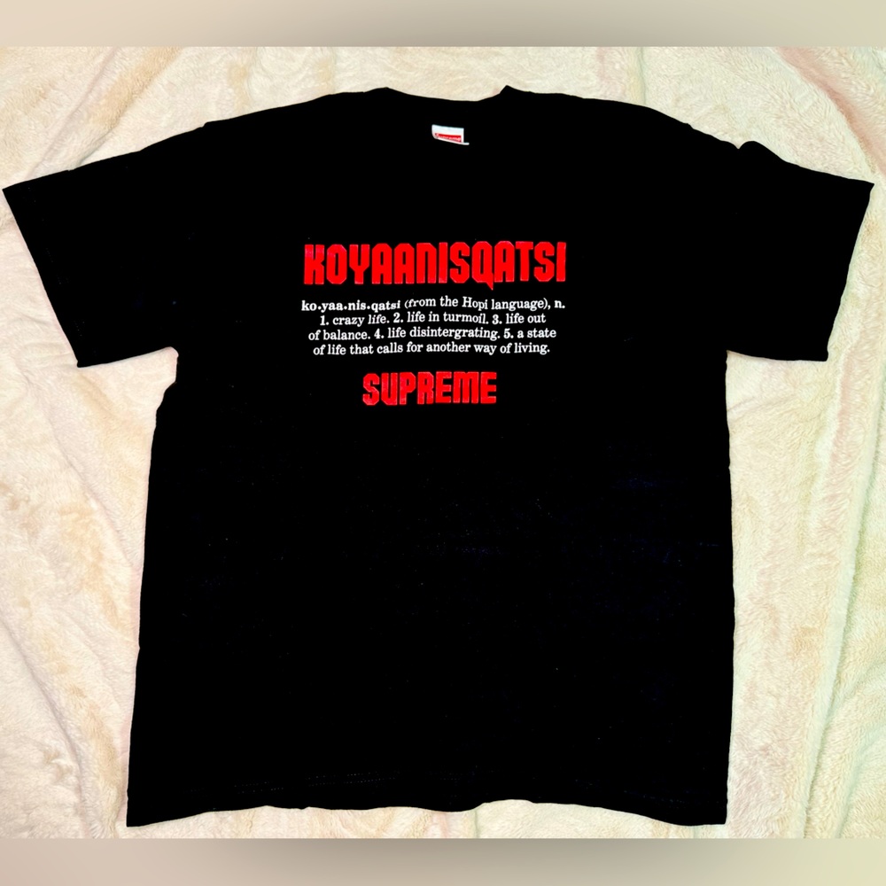 Supreme Koyaanisqatsi Tee Black